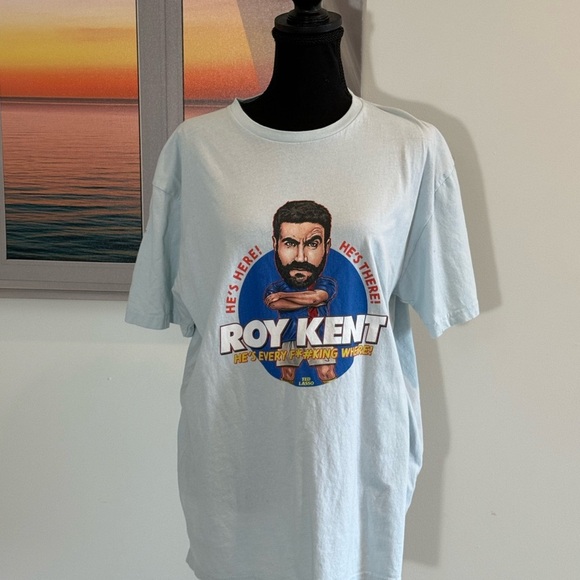 Roy Kent Next Level Apparel Light Blue Short Sleeve Tee - Picture 1 of 5